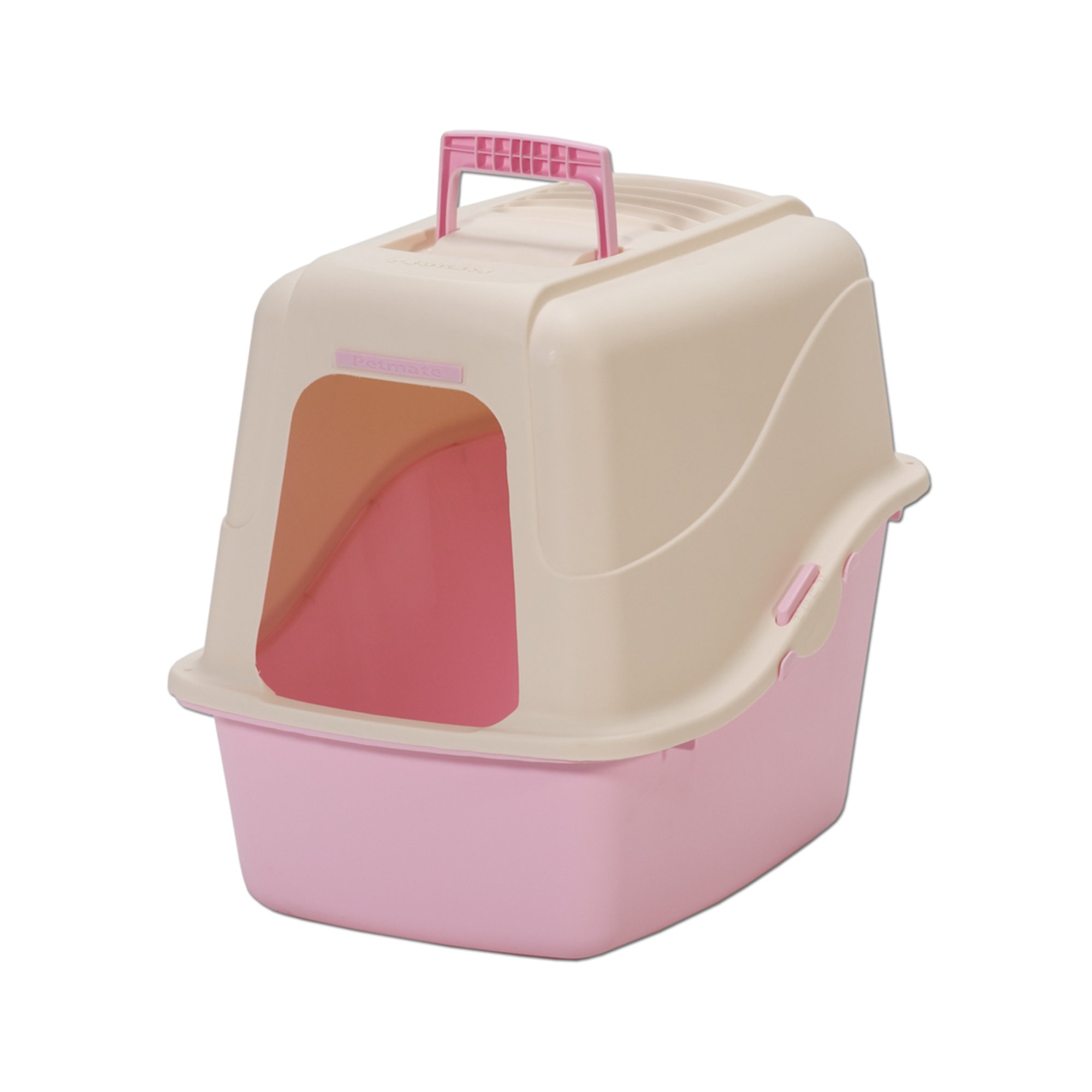 UPC 029695223587 product image for Petmate Pink Hooded Litter Pan with Mircoban, Large | upcitemdb.com