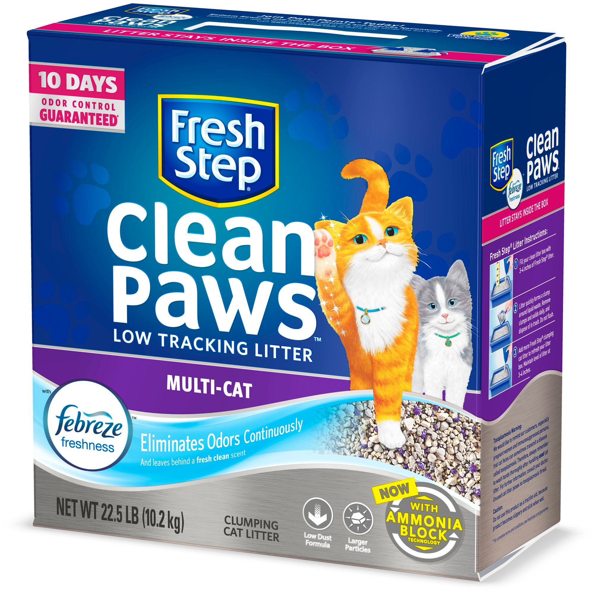 Fresh Step Clean Paws with the Power of Febreze Clumping ...