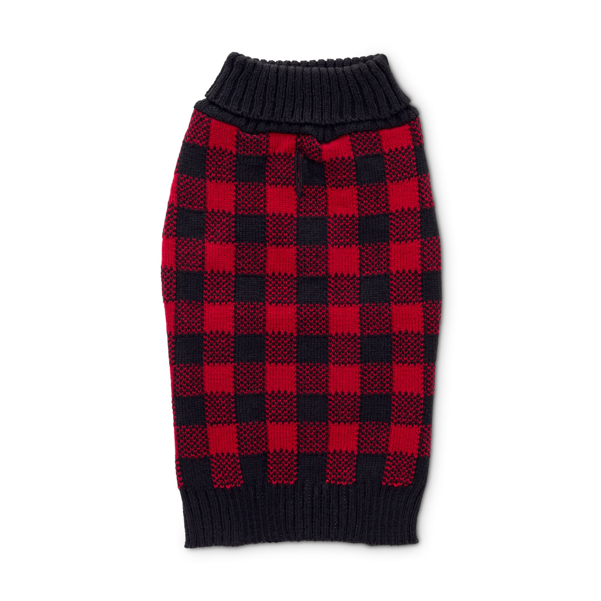Bond & Co. Buffalo Check Knit Dog Sweater