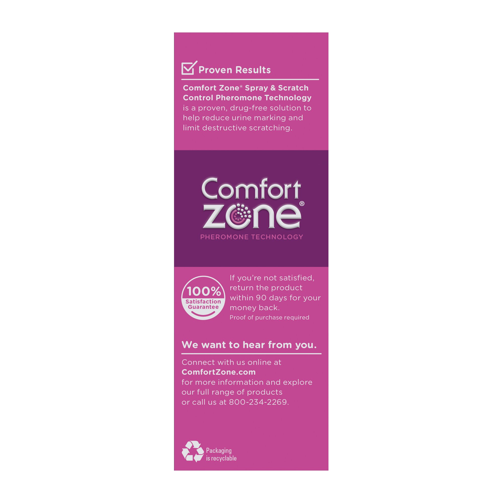 Comfort Zone Spray Scratch Control Spray For Cat 2 Fl Oz Petco