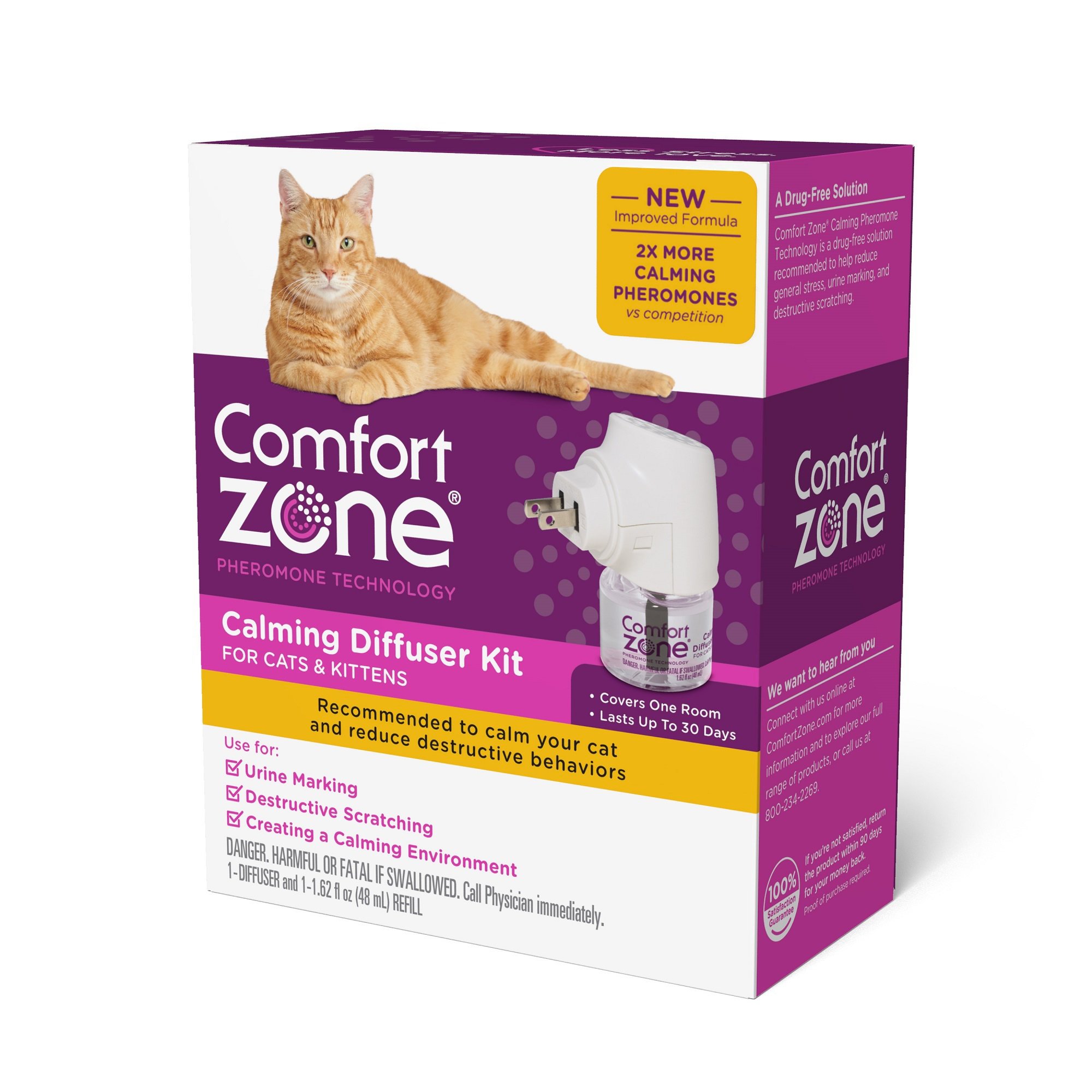 Comfort Zone Calming Diffuser Kit For Cat 1 62 Fl Oz Petco