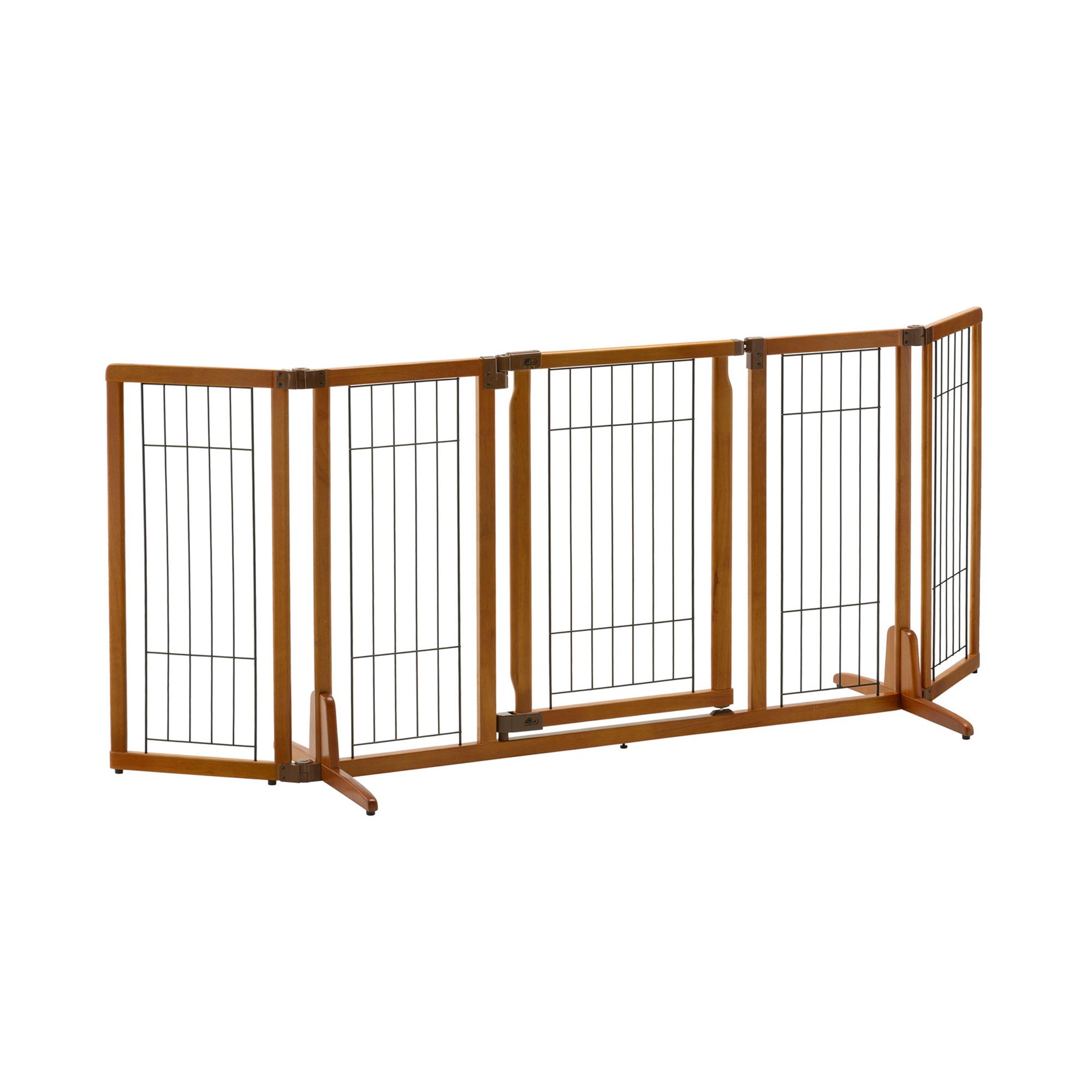 Richell Wide Premium Plus Freestanding Pet Gate 84 3 L X 32 H X