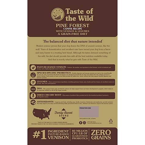 Taste Of The Wild Dog Food Reviews >> Taste Of The Wild Pine Forest Grain Free Roasted Venison Dry Dog Food 28 Lbs Taste Of The Wild Dog Food Reviews >> Taste Of The Wild Pine Forest Grain Free Roasted Venison Dry Dog Food 28 Lbs
