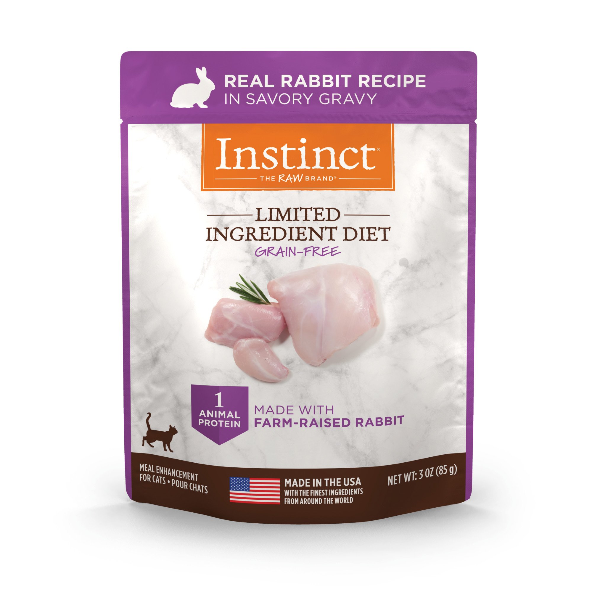 Instinct GrainFree Rabbit Canned Cat Food by Nature's Variety, 5.5 oz