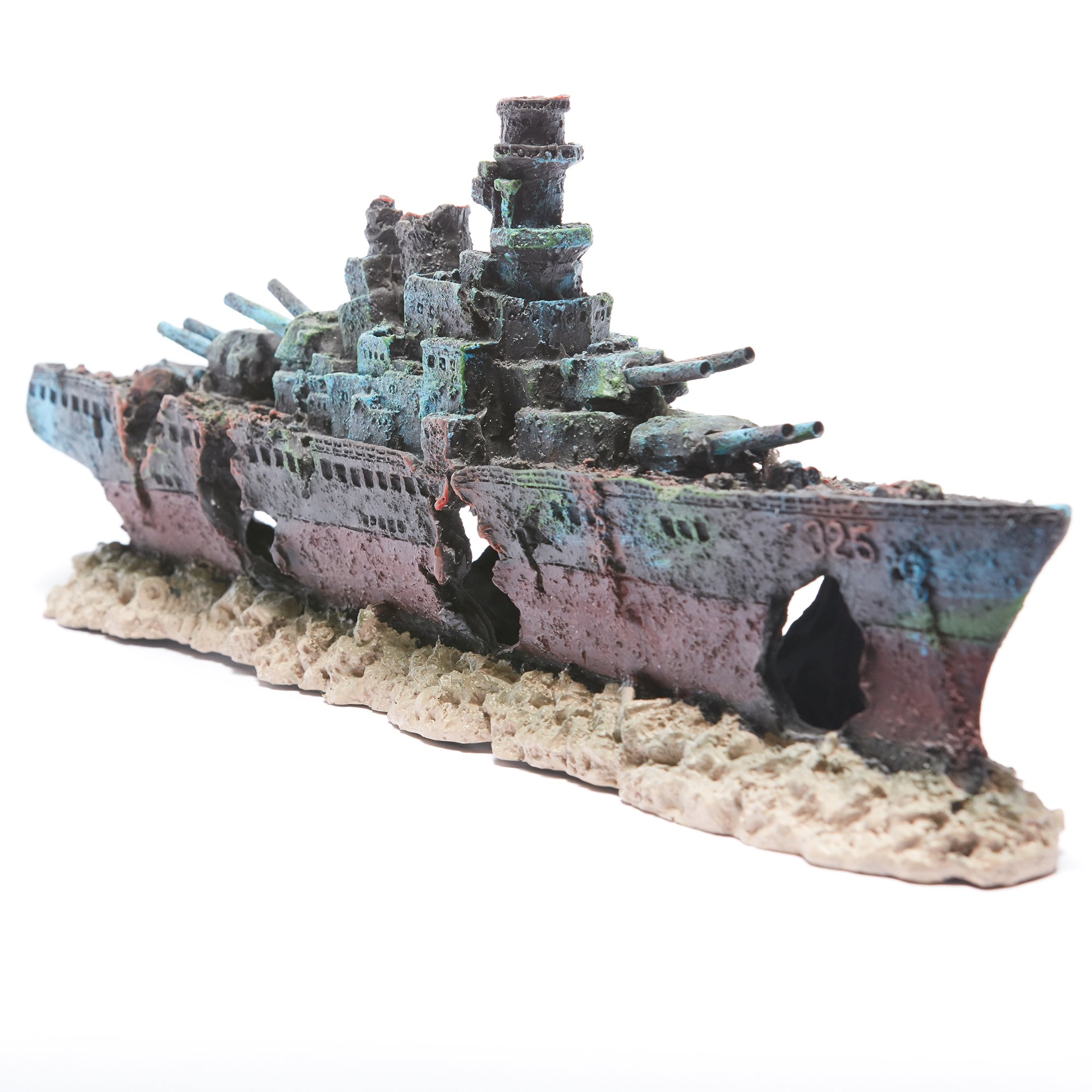 R J Enterprises Sunken Warship Aquarium Decoration Large Petco