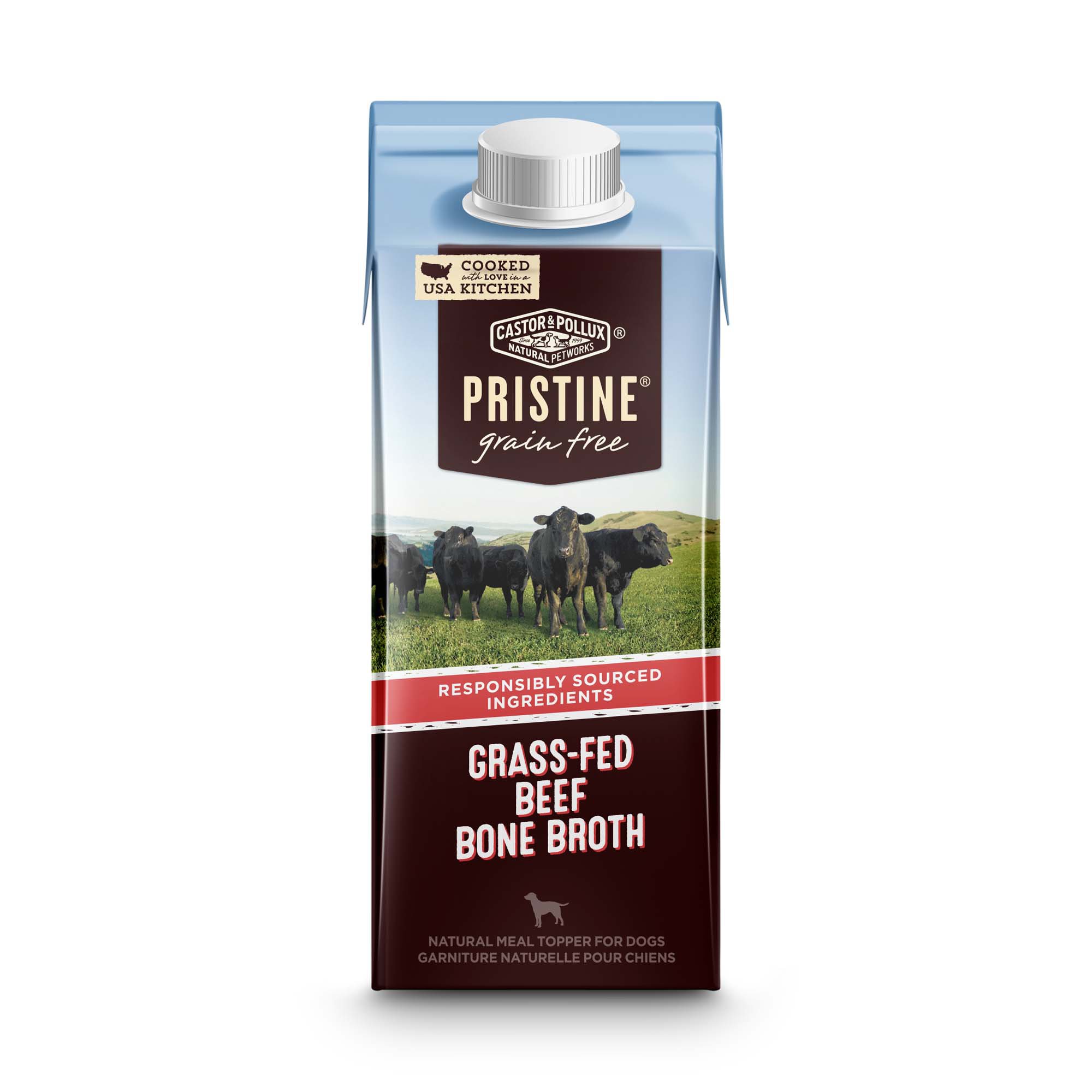 Castor & Pollux Pristine Grain Free GrassFed Beef Bone Broth Meal