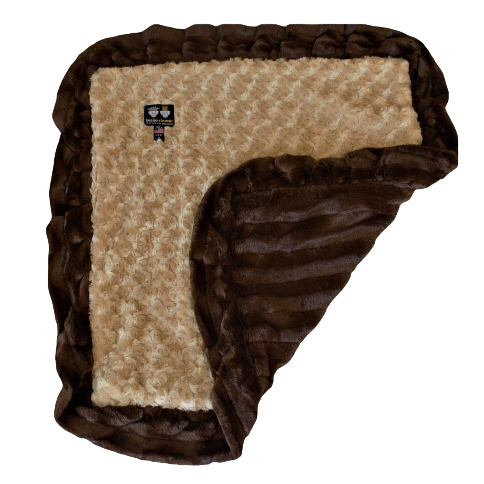 Bessie Barnie Luxury Ultra Plush Camel Rose Godiva Brown Pet