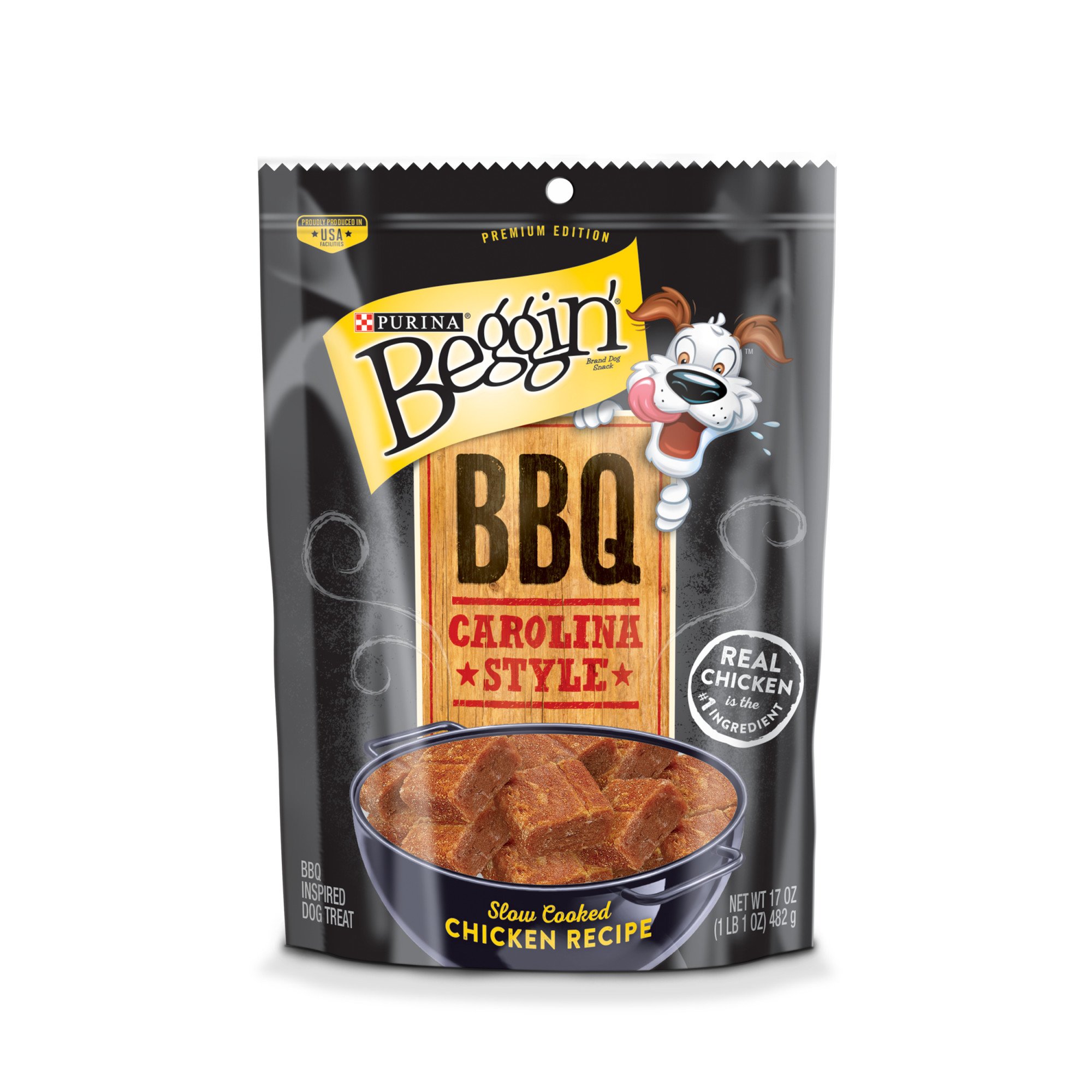 UPC 038100178329 product image for Purina Beggin' BBQ Carolina Style Chicken Dog Treats, 17 oz. | upcitemdb.com