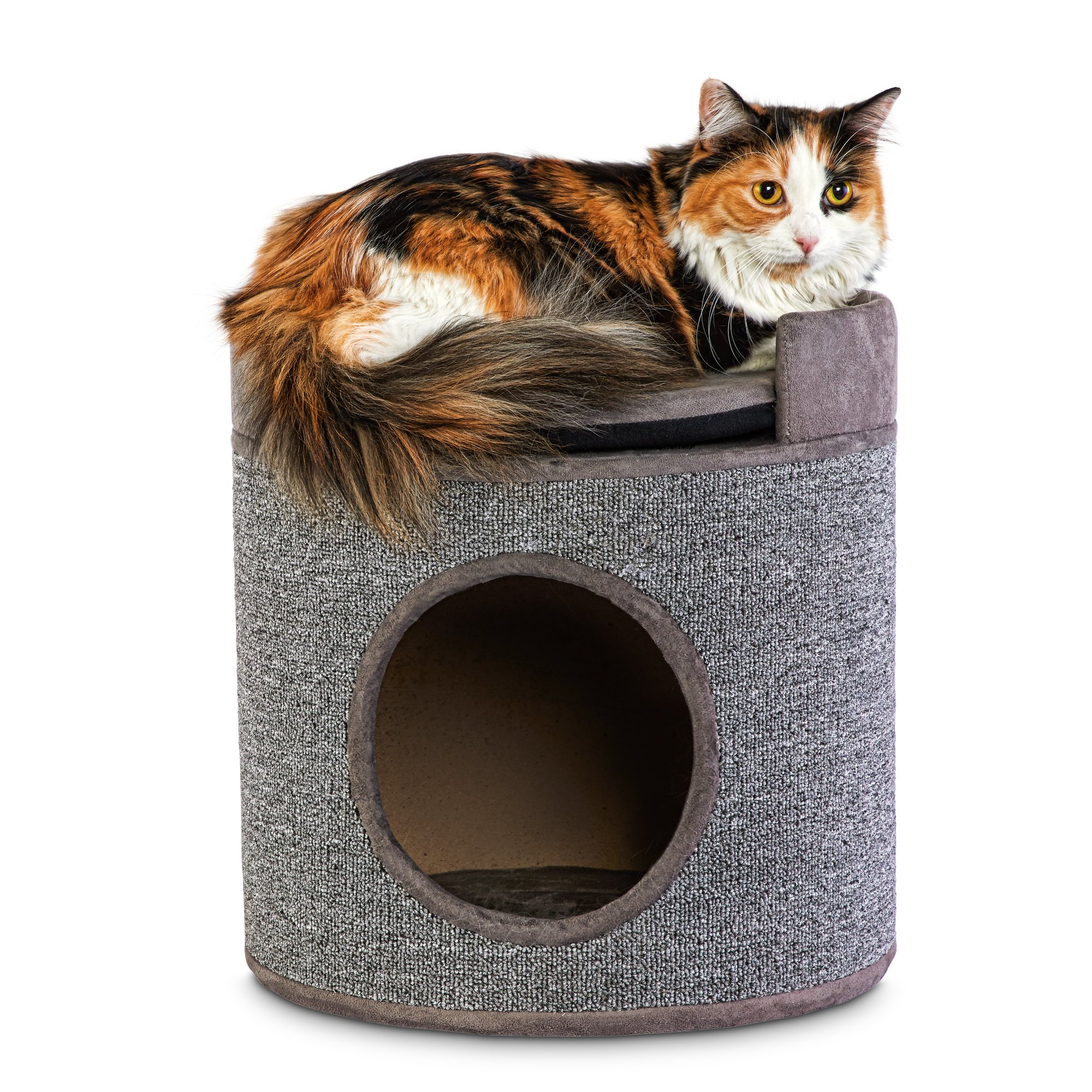 You Me Cozy Cottage Cat Condo With Perch And Cushion 15 75 H