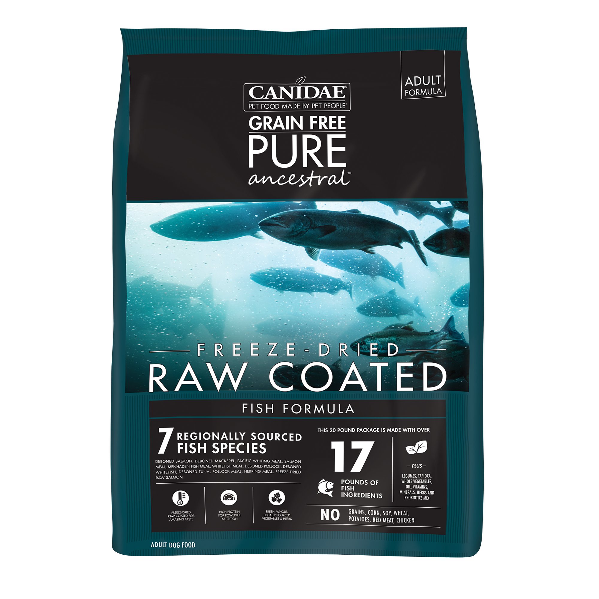 canidae pure raw coated