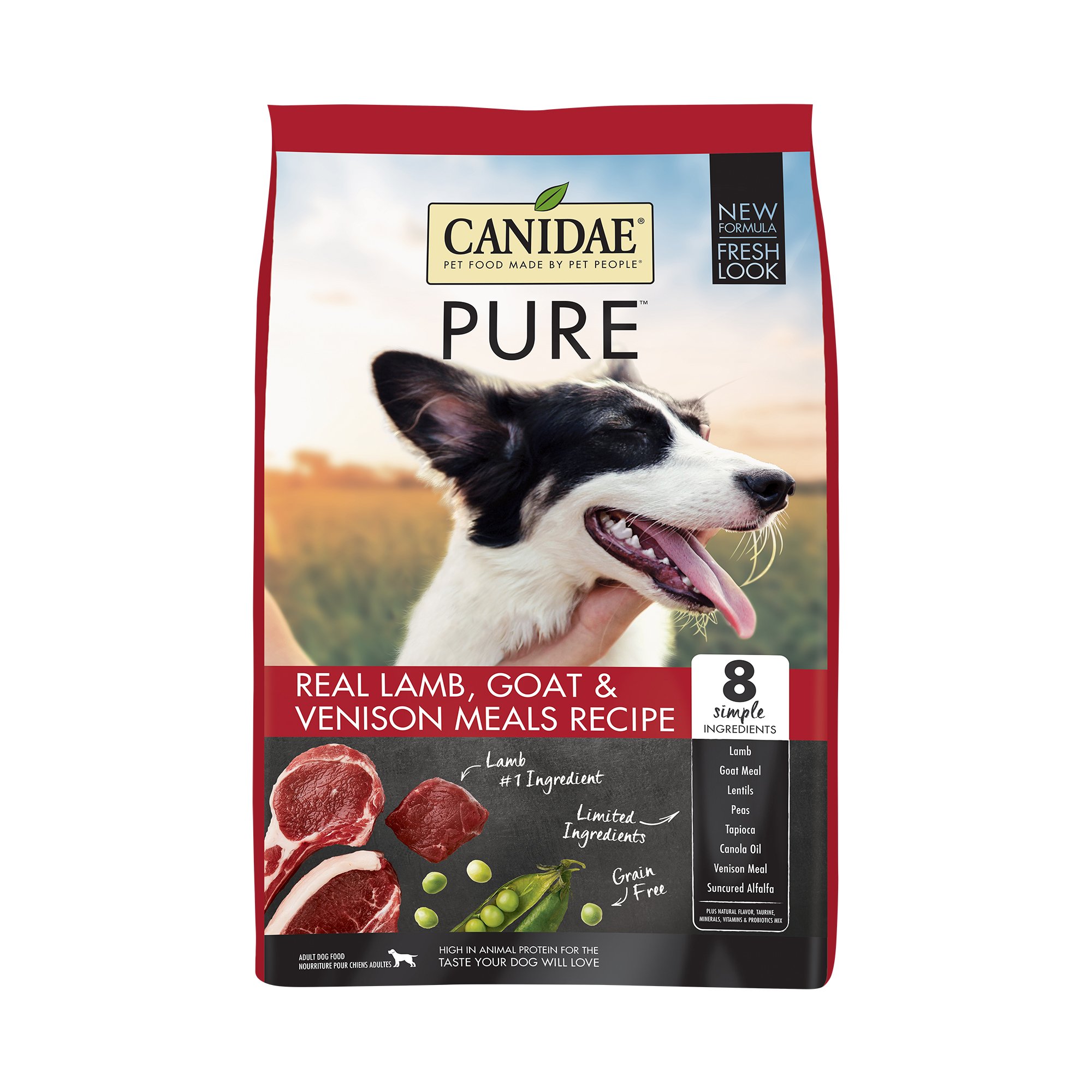 Canidae-Pure-Canidae Pure Range Red Meat Formula Dry Dog Food- Lamb/buffalo/ve 12 Lb