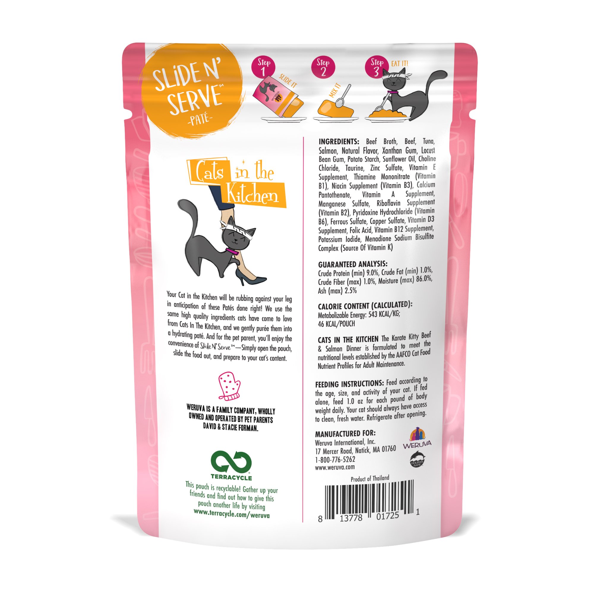 Cats In The Kitchen Pate The Karate Kitty Beef Salmon Dinner In