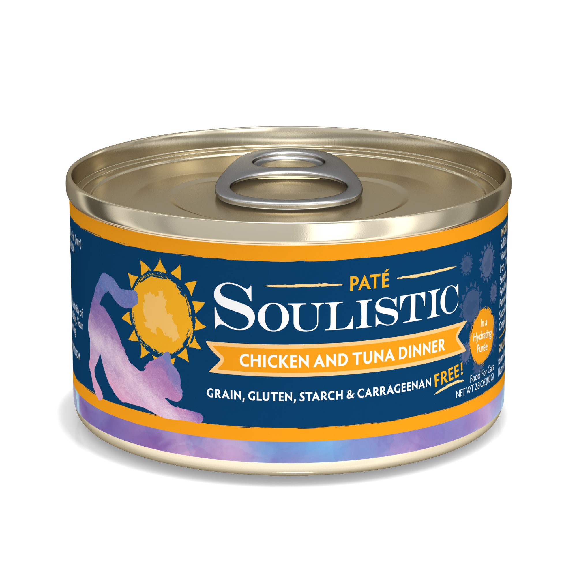 Soulistic Pate Tuna & Salmon Dinner in a Hydrating Puree Wet Cat Food