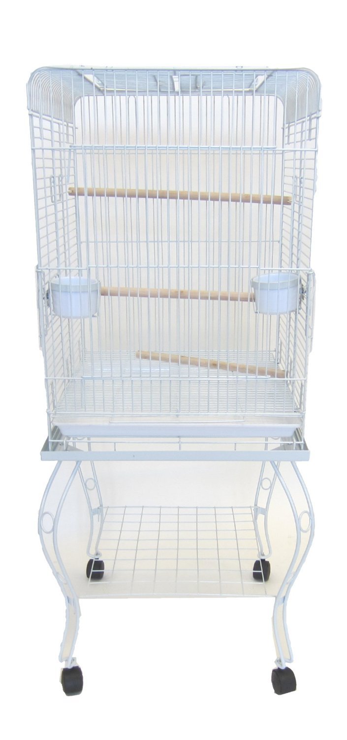 UPC 833775000322 product image for YML Open Top White Parrot Cage With Stand, 24