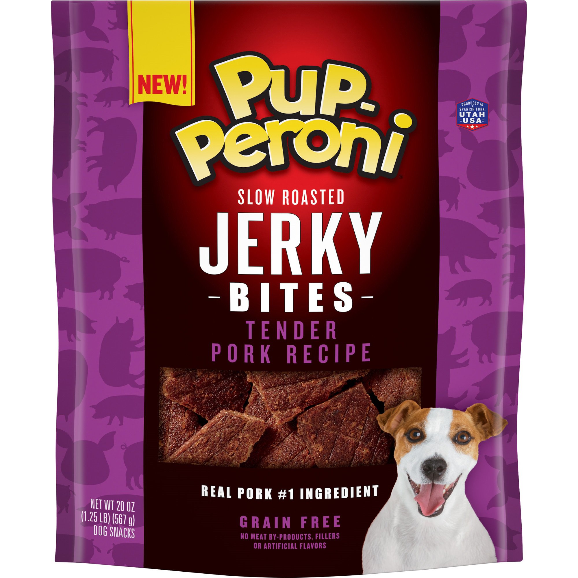 UPC 079100772810 product image for Pup-Peroni Jerky Bites, Tender Pork Recipe Dog Treats, 20 oz. | upcitemdb.com