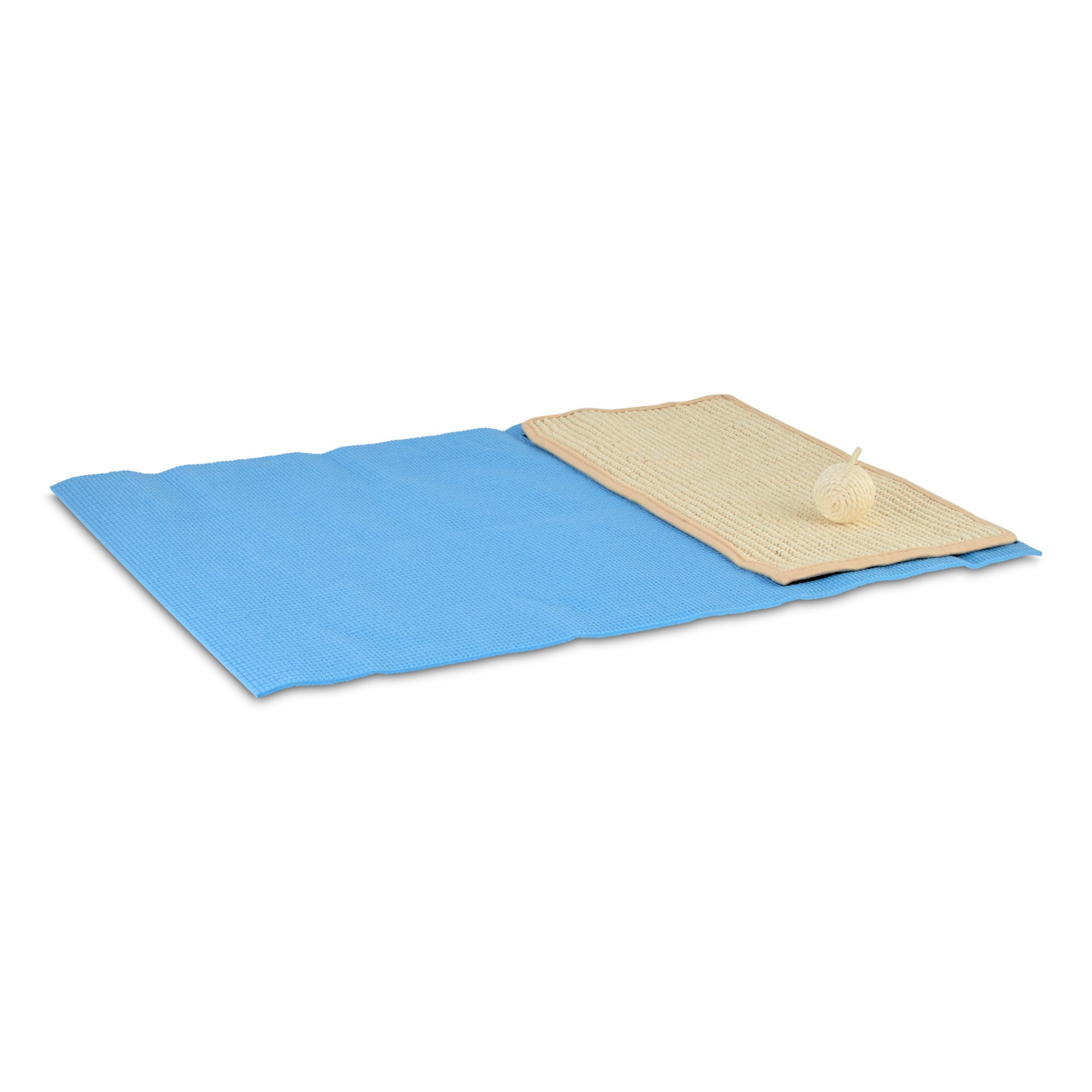 You Me Stretch Scratch Sisal Foam Cat Yoga Mat 24 L X 17