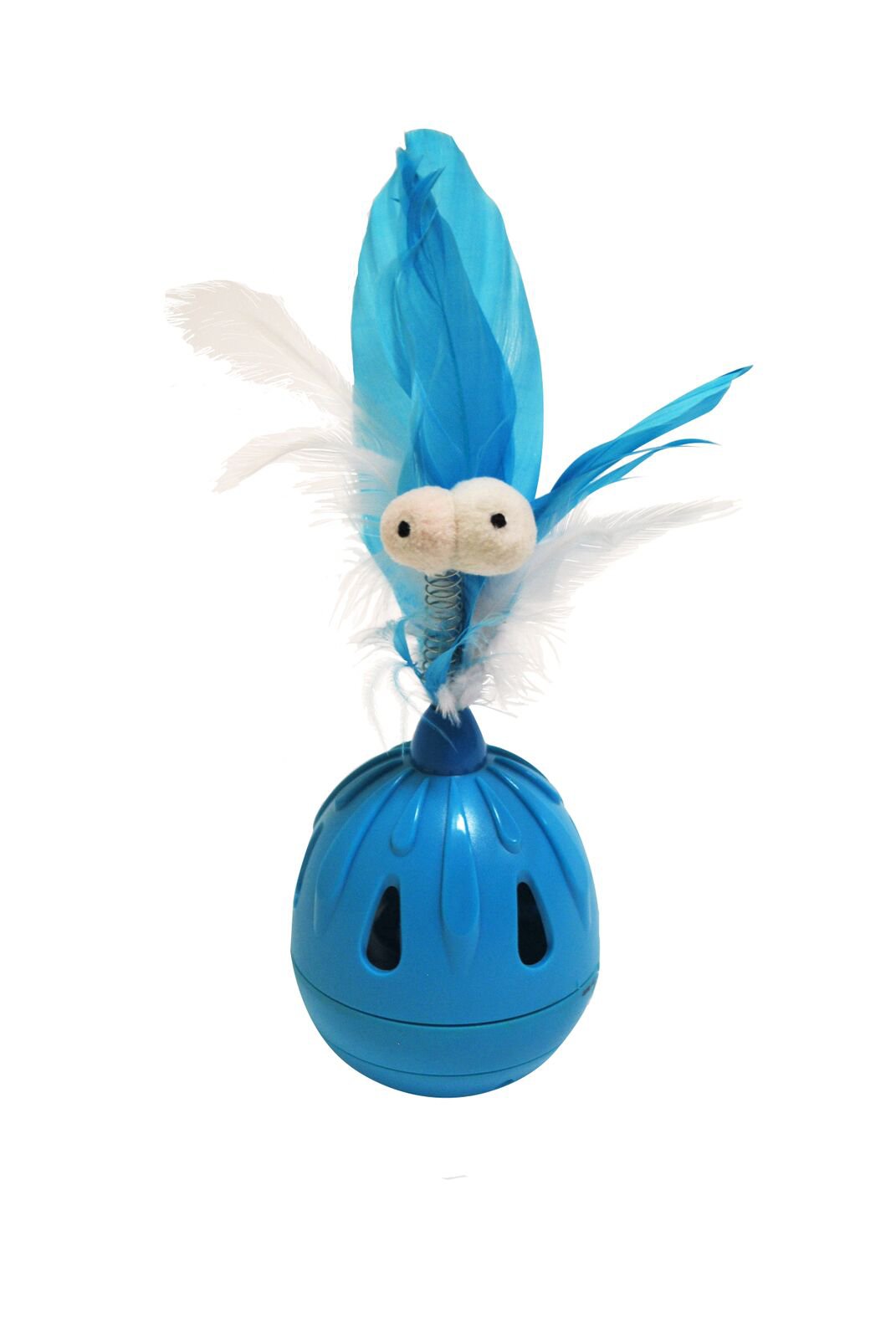 blue bird cat toy