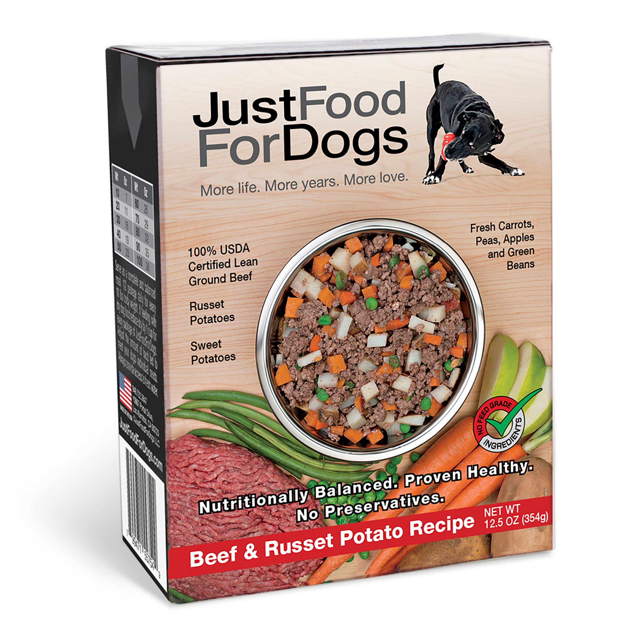 Justfoodfordogs Pantry Fresh Beef And Russet Potato Dog Food 12 5