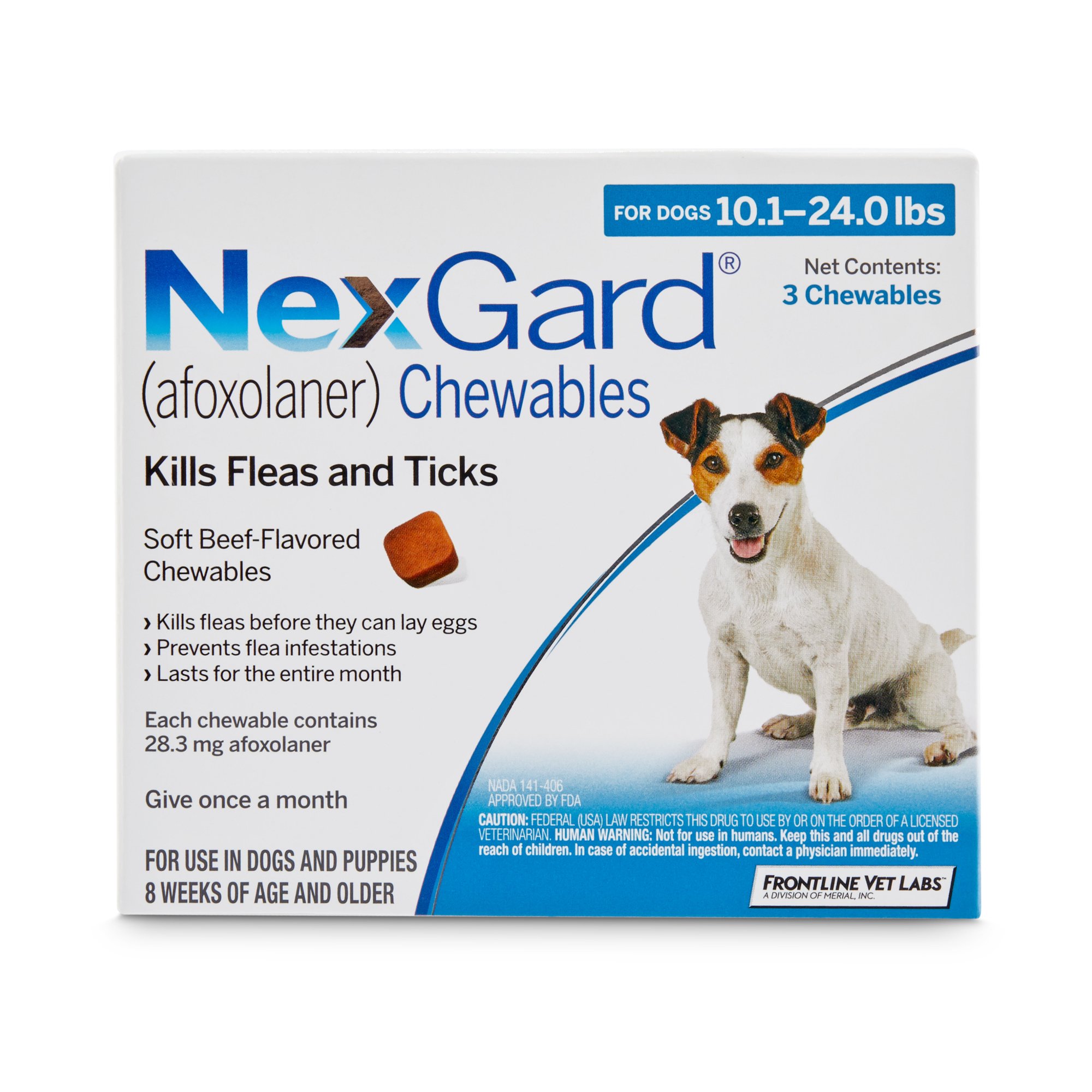 NexGard Chewables - Blue for Dogs 10.1 