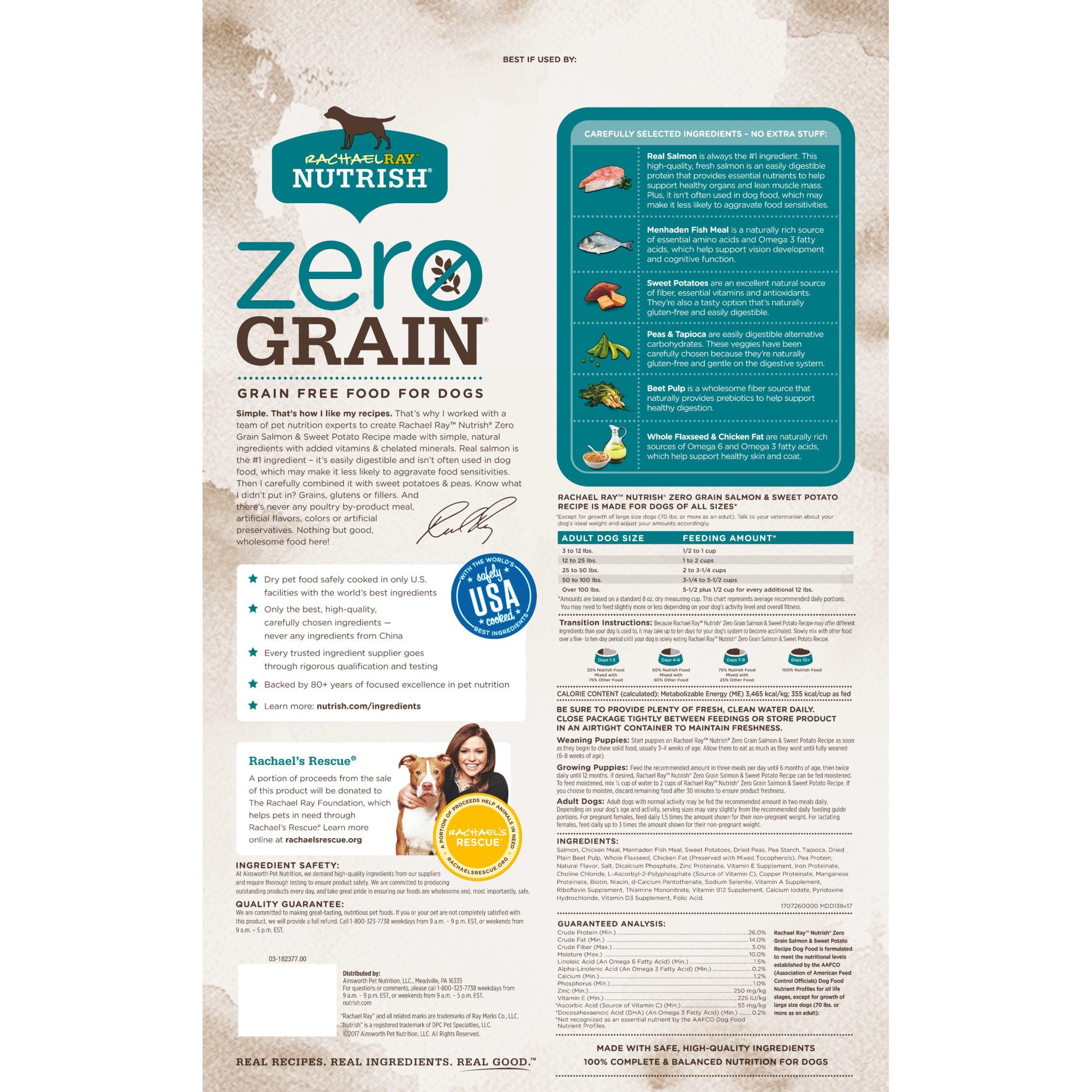 rachael ray nutrish zero grain salmon