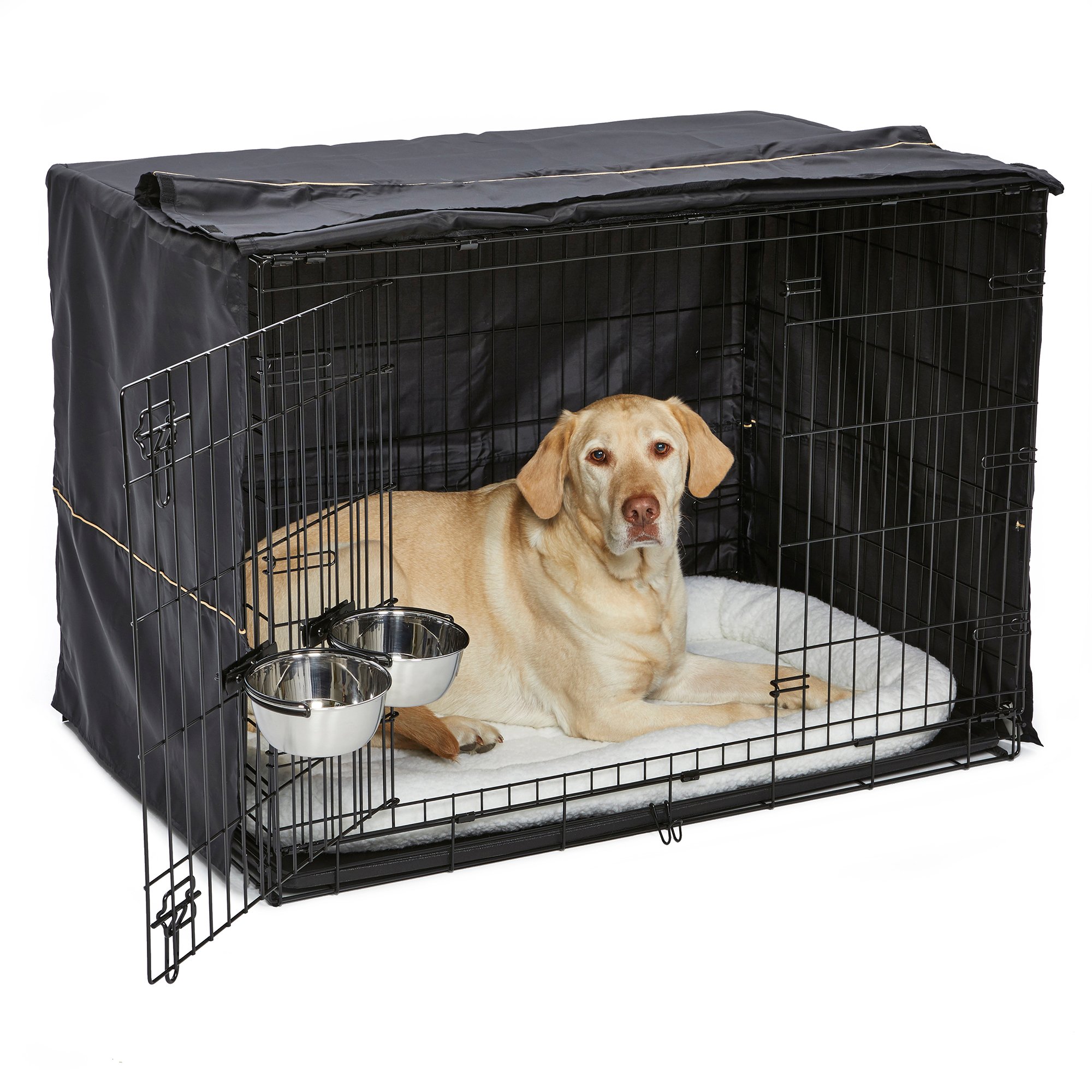 Midwest iCrate Double Door Starter Kit for Dogs, 42" L X 28.5" W X 30.5" H, X-Large