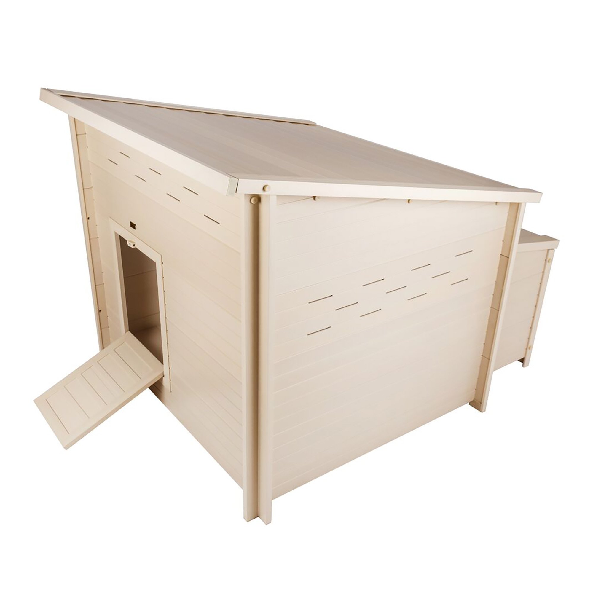 New Age Pet Ecoflex Jumbo Fontana Chicken Barn In Tan 541 L X 463 W X 401 H