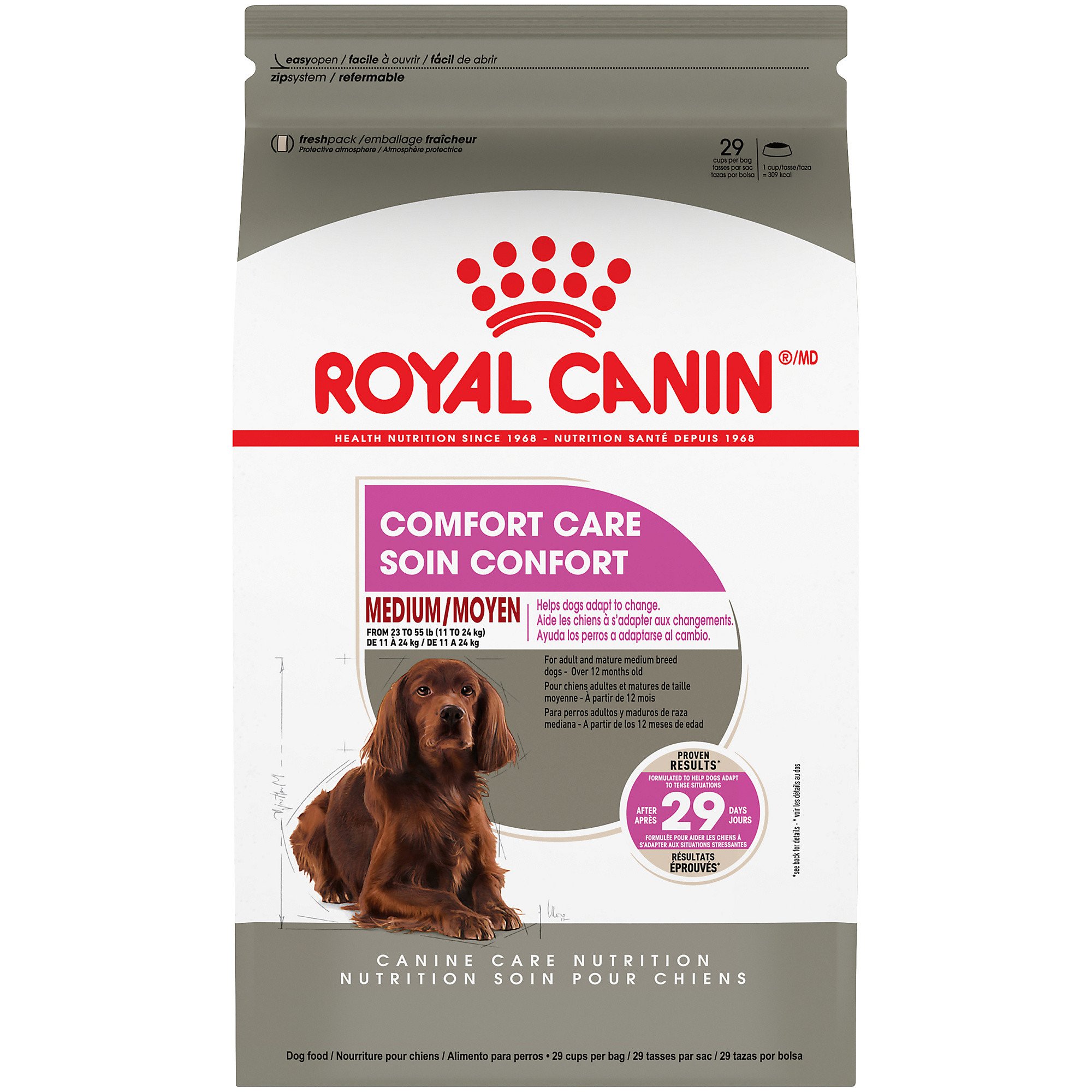 Royal Canin Medium Comfort Care Dry Dog Food For Nervous Dogs 30