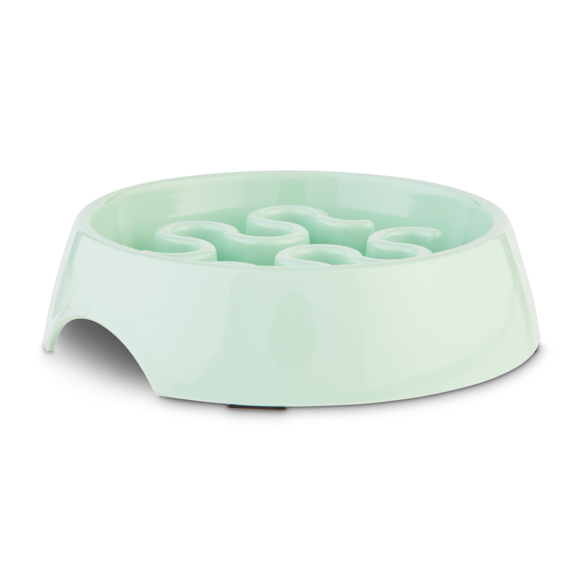 Harmony Mint Plastic Slow Feeder Dog Bowl Small Petco