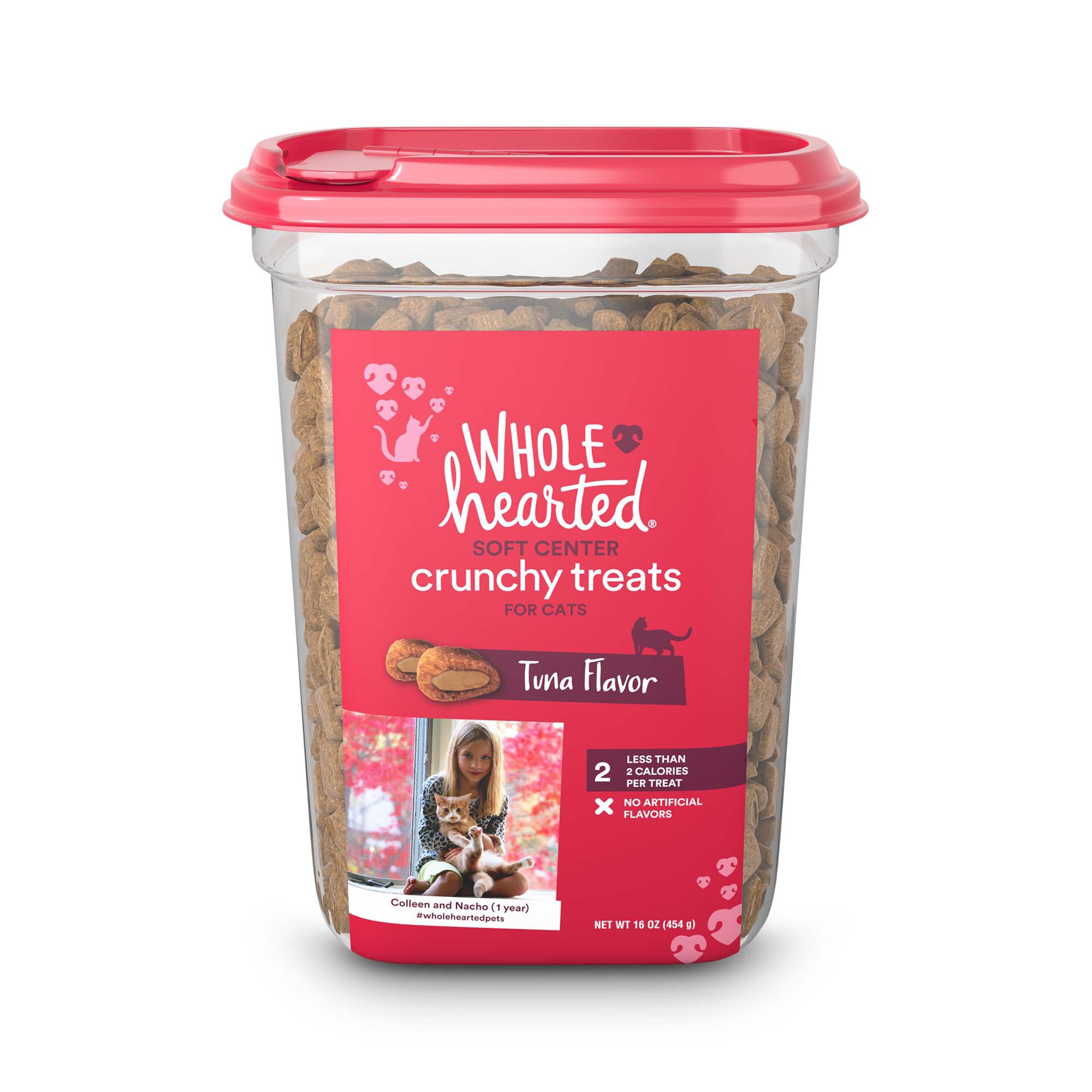 WholeHearted Soft Center Crunchy Tuna Flavor Treats for Cats Petco