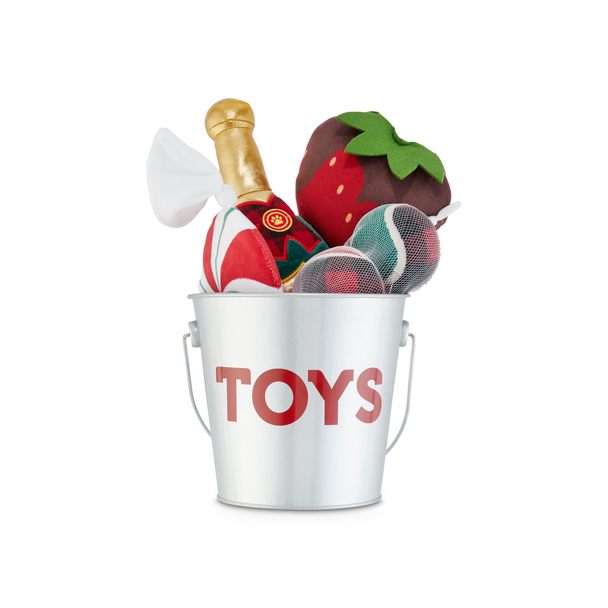 Holiday Tails Sweet and Bubbly Dog Toy Gift Set