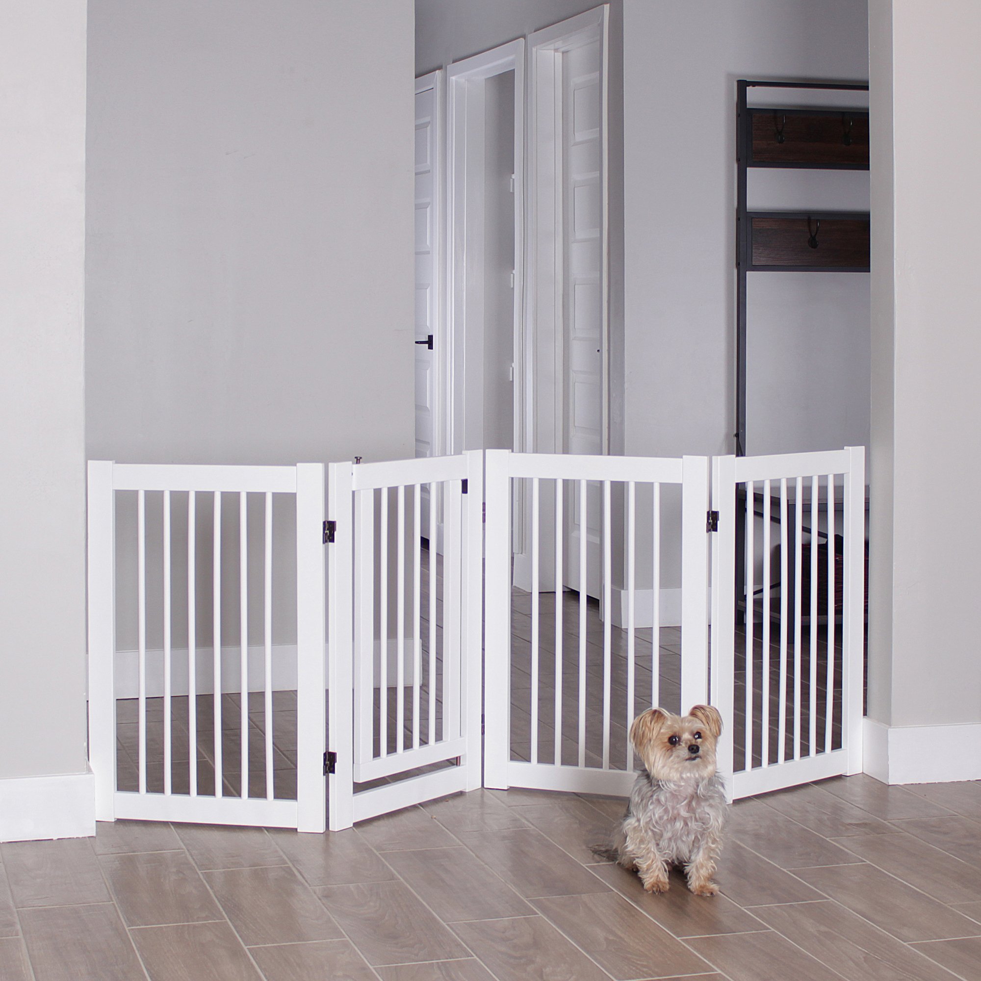 Primetime Petz 360 White Configurable Pet Gate With Door, 30