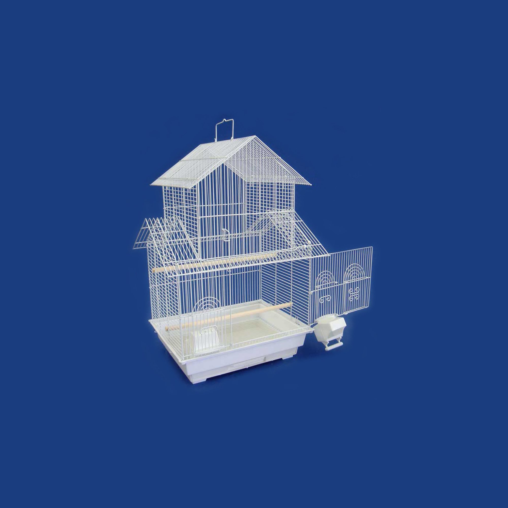 Yml 3 8 Bar Spacing Pagoda White Bird Cage Small Petco