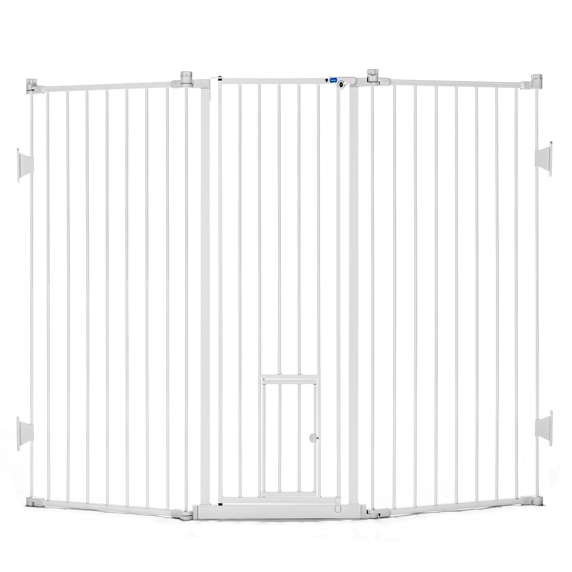 Carlson Pet Products Extra Tall Flexi Gate With Pet Door 76 L X