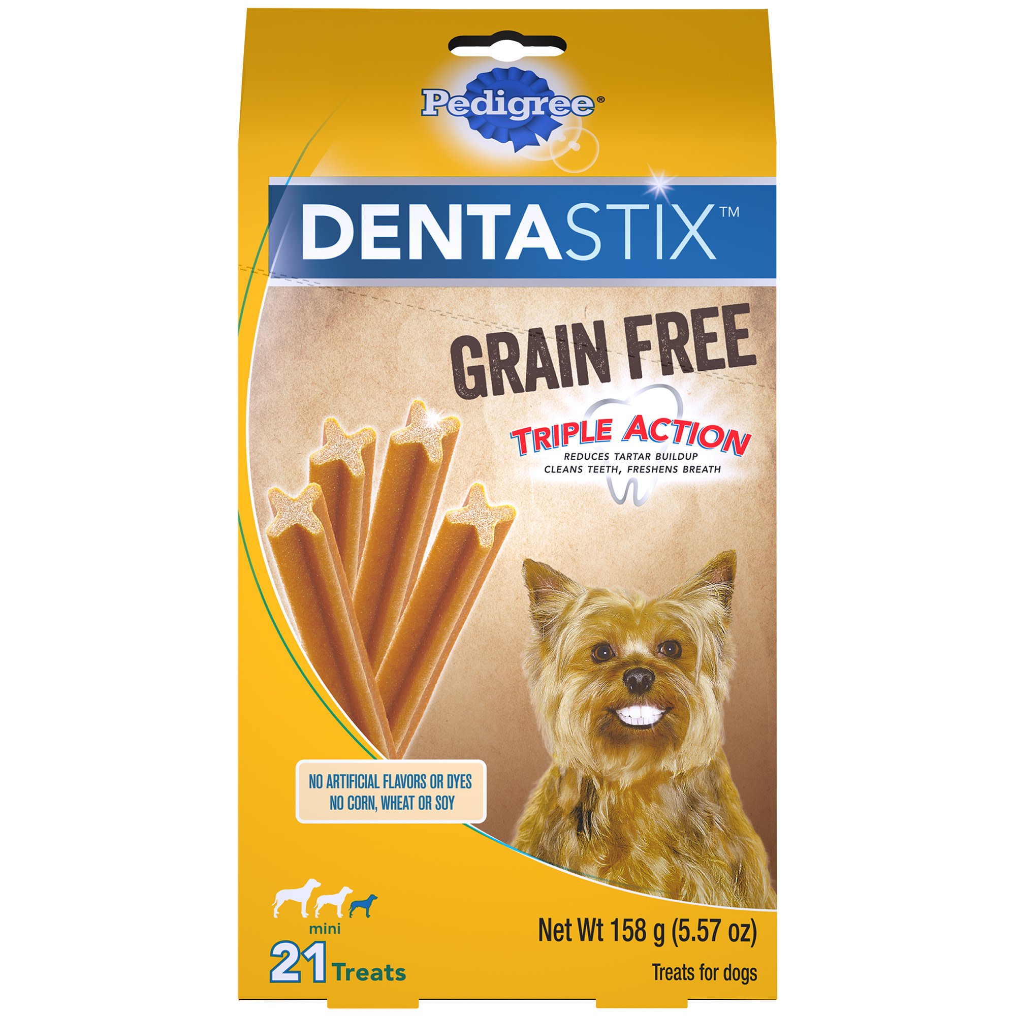 UPC 023100125770 product image for Pedigree Dentastix Grain Free Mini Dental Treats For Small Dogs, 5.57 oz., Count | upcitemdb.com