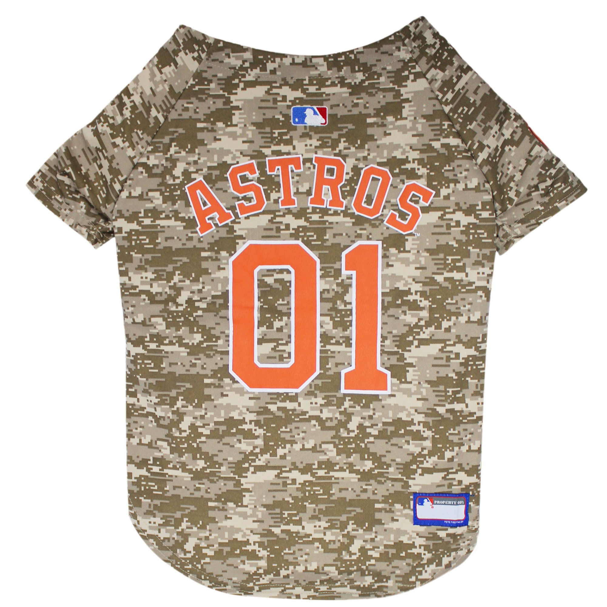 Pets First Houston Astros Camo Jersey 