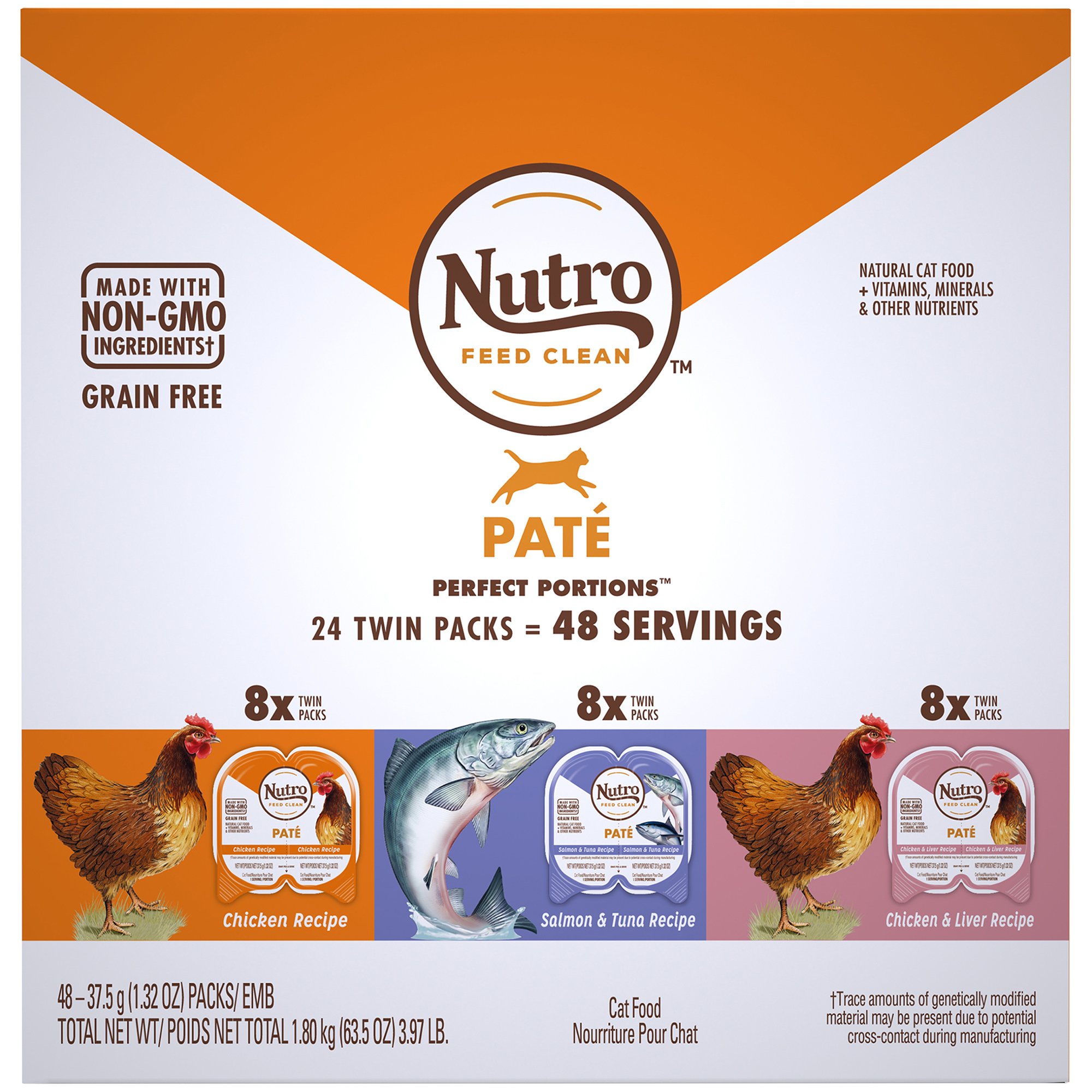 Soft Cat Food >> Nutro Perfect Portions Grain Free Natural Pate Recipes Variety Pack Adult Wet Cat Food 3 97 Lbs Count Of 24 Petco Soft Cat Food >> Nutro Perfect Portions Grain Free Natural Pate Recipes Variety Pack Adult Wet Cat Food 3 97 Lbs Count Of 24 Petco