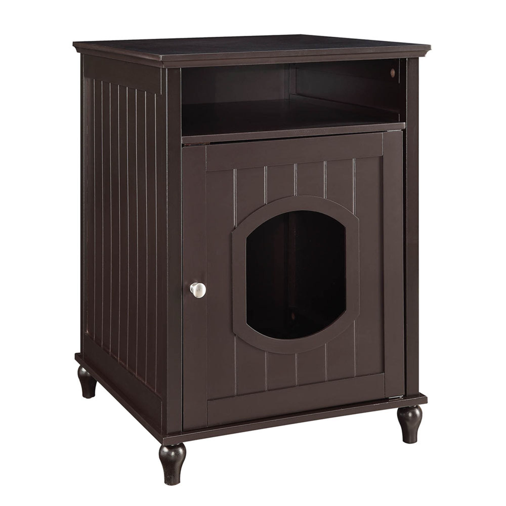 Unipaws Espresso Wooden Litter Box Cat Furniture 19 1 L X 20 87
