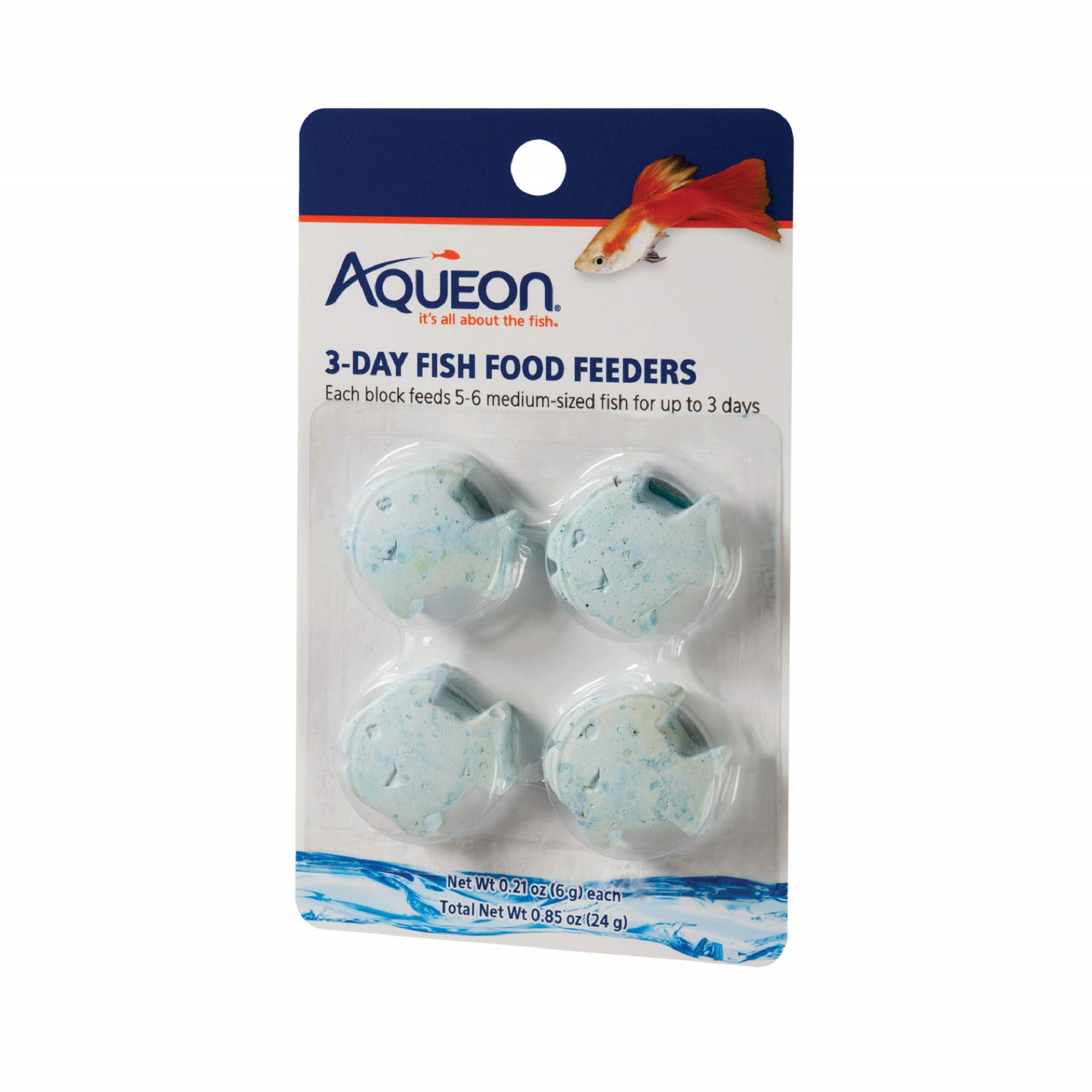 Aqueon 3 Day Fish Food Feeder 0 85 Oz Pack Of 4 Petco