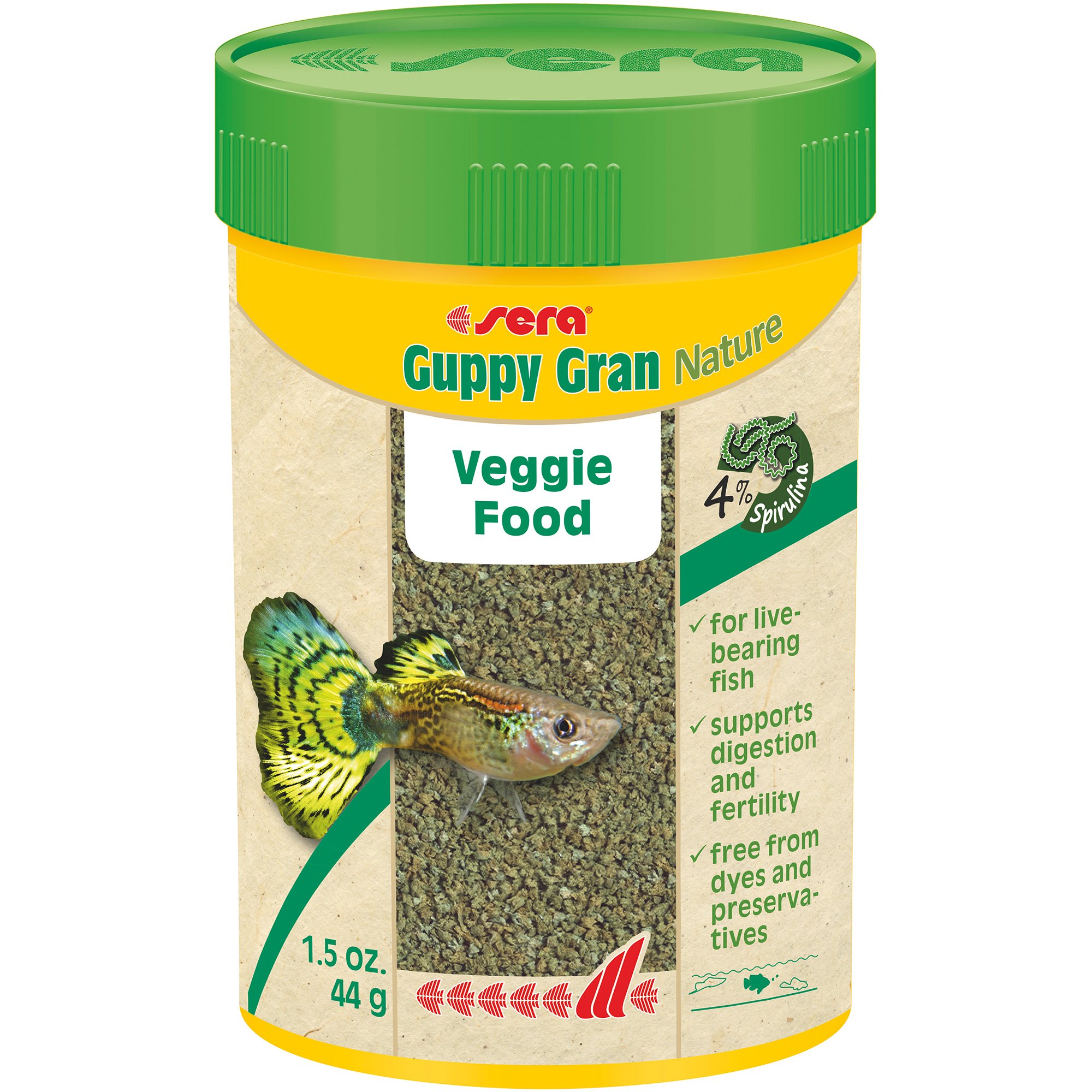 Sera Guppy Gran Nature Food 1 5 Oz Petco
