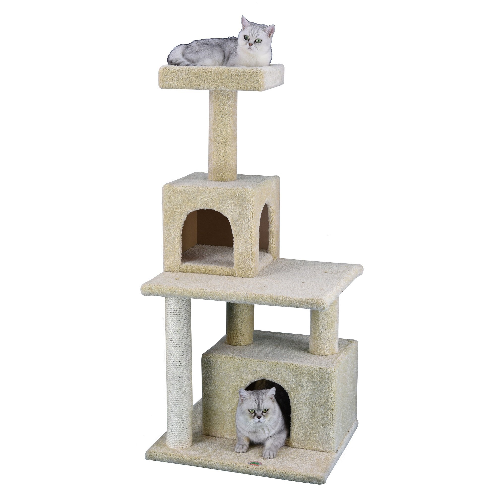 Carpeted Cat Tree House Carpet Vidalondon