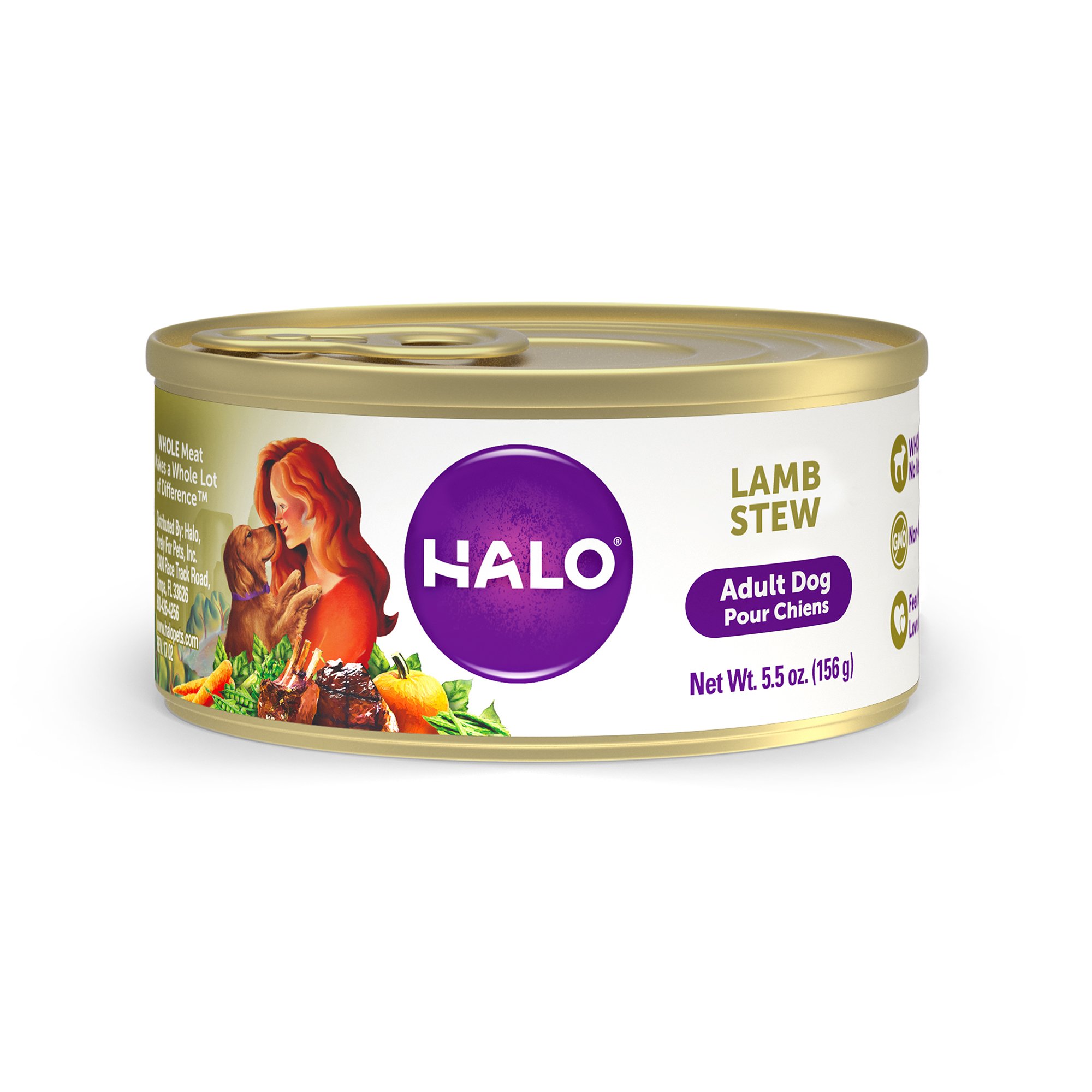 halo lamb dog food