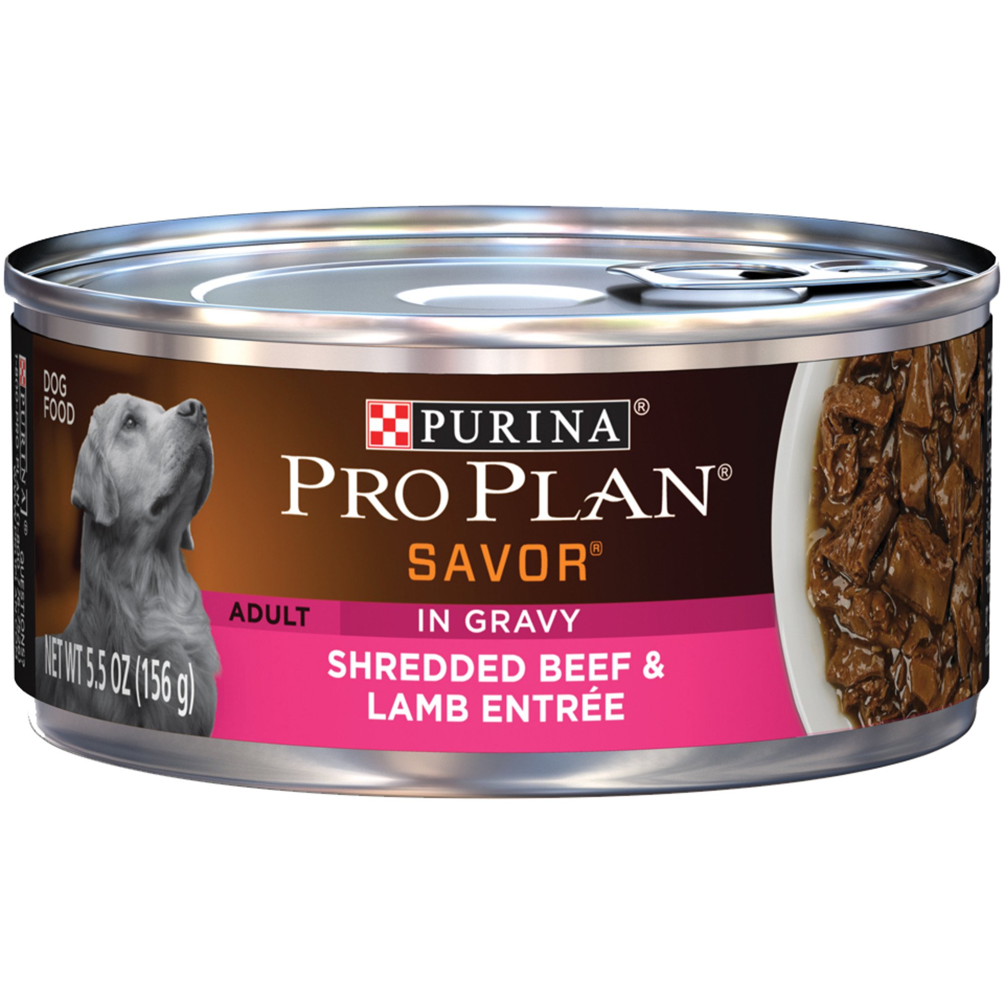 Purina Pro Plan Gravy Savor Shredded Beef Lamb Entree Wet Dog Food Petco