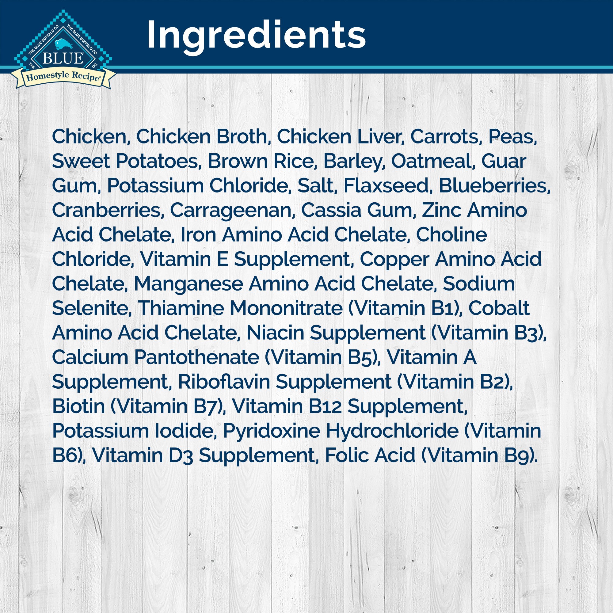 blue buffalo ingredients