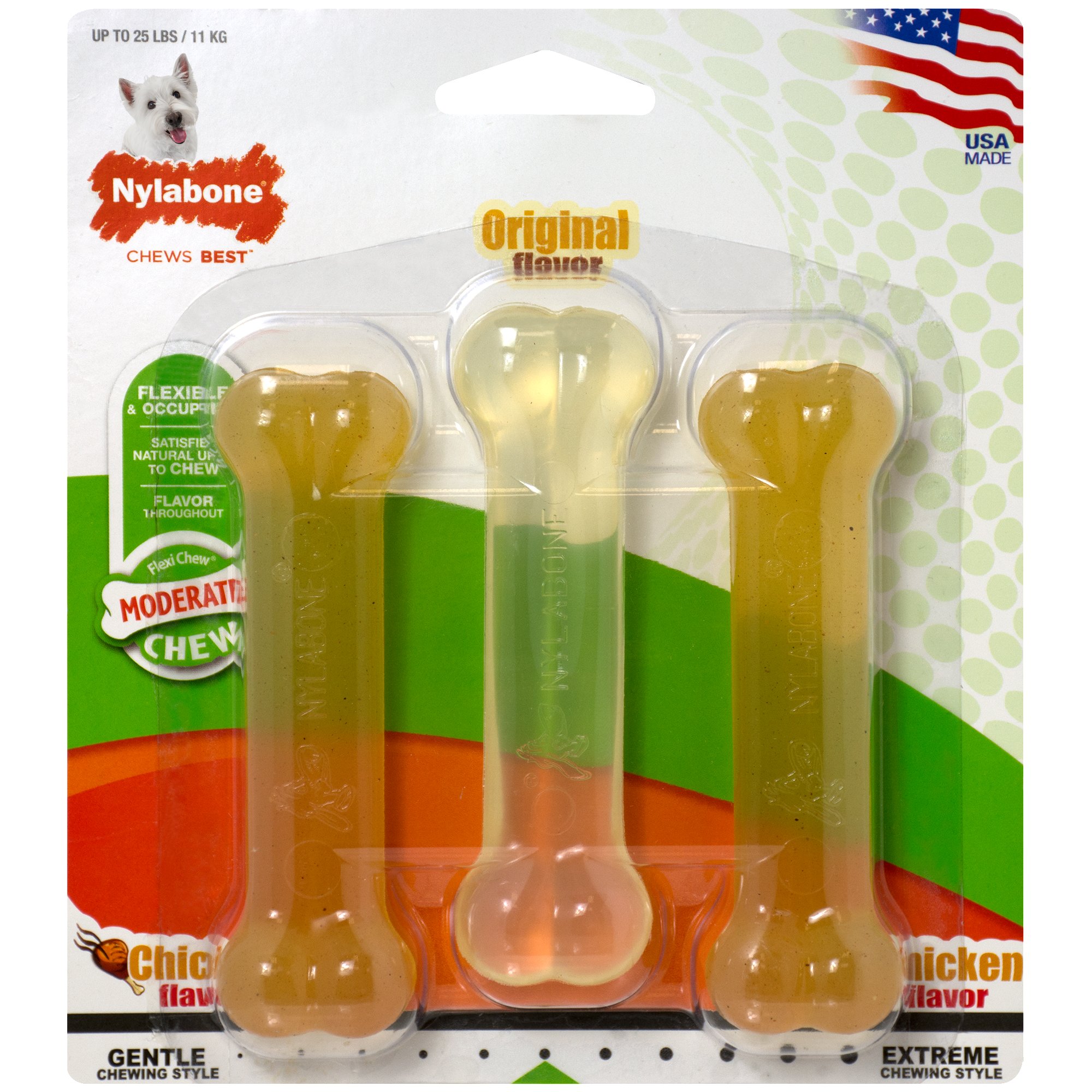 Nylabone Flexi Chew Dog Chew Value Pack Petco